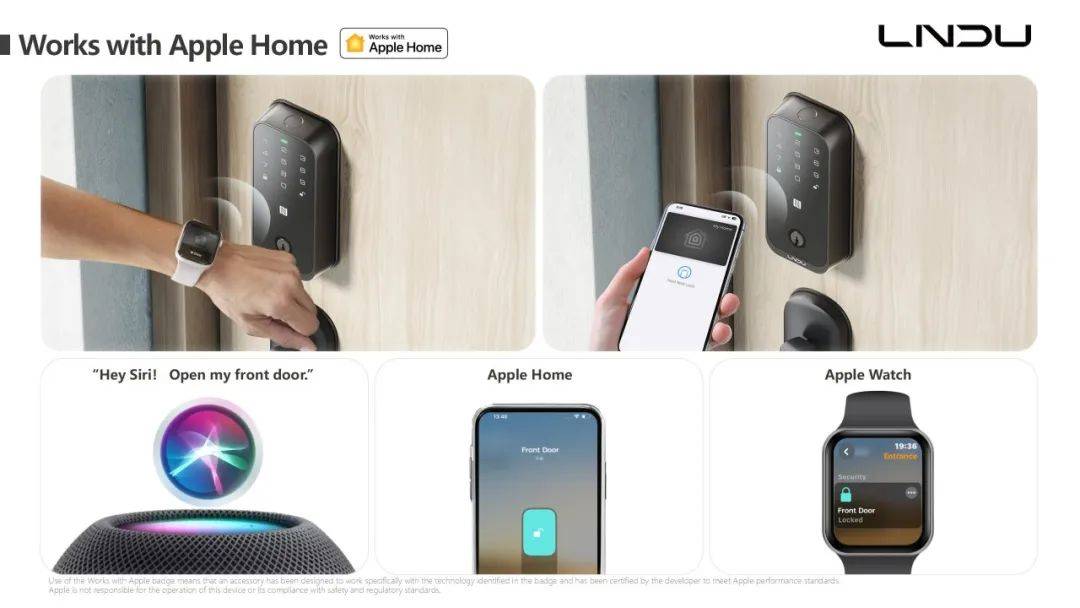 支持Apple HomeKit智能门锁HK01j9九游会俱乐部登录入口LNDU推出首款原生(图2)